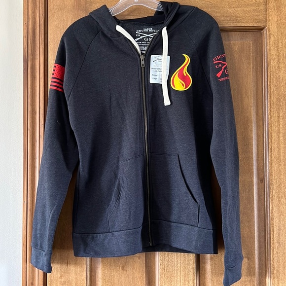 Tops - Grunt style cherry hoodie Large